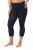 Ulla Popken 815580 Legginsy rajstopowe 3/4 z ochroną ud 80 den Granatowa - Rajstopy & skarpetki - 