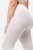 Ulla Popken 815580 Legginsy rajstopowe 3/4 z ochroną ud 80 den Biały - Rajstopy & skarpetki - 