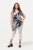 Ulla Popken 815580 Legginsy rajstopowe 3/4 z ochroną ud 80 den Biały - Rajstopy & skarpetki - 