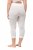 Ulla Popken 815580 Legginsy rajstopowe 3/4 z ochroną ud 80 den Biały - Rajstopy & skarpetki - 
