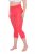 Ulla Popken 815580 Legginsy rajstopowe 3/4 z ochroną ud 80 den Jasnoczerwona - Rajstopy & skarpetki - 
