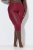 Ulla Popken 815580 Legginsy rajstopowe 3/4 z ochroną ud 80 den Czerwona - Rajstopy & skarpetki - 