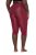 Ulla Popken 815580 Legginsy rajstopowe 3/4 z ochroną ud 80 den Czerwona - Rajstopy & skarpetki - 