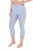 Ulla Popken 815580 Legginsy rajstopowe 3/4 z ochroną ud 80 den Jasnoniebieska - Rajstopy & skarpetki - 