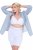 Ulla Popken 816440 Szorty modelujące z wysokim stanem Biały - Bielizna modelująca - 