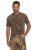 JP1880 Comfortable Fit Vintage Look T-Shirt Light Brown - Koszulki - T-shirty meskie Duże Rozmiary - 2XL-14XL
