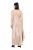 Ulla Popken 820341 Satynowa sukienka bez rękawów Taupe - Sukienki wieczorowe - Wieczorowe sukienki plus size