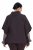 Ulla Popken 820620 Sweter ponczo z golfem Mahoniowa - Ponczo i peleryny - 