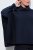 Ulla Popken 820620 Sweter ponczo z golfem Granatowa - Ponczo i peleryny - 