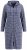 Ulla Popken 821543 Szlafrok frotte w paski Antracytowa - Szlafroki - 