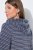 Ulla Popken 821543 Szlafrok frotte w paski Antracytowa - Szlafroki - 