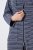 Ulla Popken 821543 Szlafrok frotte w paski Antracytowa - Szlafroki - 