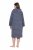 Ulla Popken 821543 Szlafrok frotte w paski Antracytowa - Szlafroki - 