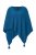 Ulla Popken Knit Pointed Hem Poncho Cerulean - Bluzy & bluzy z kapturem - 