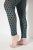 Ulla Popken 823383 Legginsy rajstopowe w kropki Oliwkowa - Rajstopy & skarpetki - 