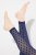 Ulla Popken 823383 Legginsy rajstopowe w kropki Granatowa - Rajstopy & skarpetki - 