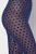Ulla Popken 823383 Legginsy rajstopowe w kropki Granatowa - Rajstopy & skarpetki - 