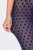Ulla Popken 823383 Legginsy rajstopowe w kropki Granatowa - Rajstopy & skarpetki - 