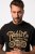 JP1880 T-Shirt Motorcycle Print Black - Koszulki - T-shirty meskie Duże Rozmiary - 2XL-14XL