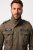 JP1880 Field Jacket with Badges Vintage Look TALL Moss Green - TALL kurtki - Kurtki TALL dla wysokich mężczyzn