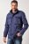 JP1880 Field Jacket with Badges Vintage Look Light Azure Blue - Kurtki Męskie Duże Rozmiary - Kurtki Duże rozmiary 2XL-8XL