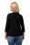 Ulla Popken Horticultural Graphic Floral Tee Black - Koszulki z nadrukiem dla kobiet - 