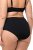 Ulla Popken 825676 Majtki modelujące z wysokim stanem Czarna - Bielizna modelująca - 