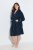 Ulla Popken 826794 Szlafrok frotte Granatowa - Szlafroki - 