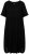 Ulla Popken 829837 Sukienka z domieszką lnu z krótkim rękawem Czarna - Sukienki letnie - Letnie sukienki plus size