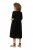 Ulla Popken 829837 Sukienka z domieszką lnu z krótkim rękawem Czarna - Sukienki letnie - Letnie sukienki plus size