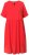 Ulla Popken 829837 Sukienka z domieszką lnu z krótkim rękawem Czerwona - Sukienki letnie - Letnie sukienki plus size