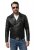 JP1880 830586 Kurtka biker z nappy jagnięcej Czarna - Kurtki Męskie Duże Rozmiary - Kurtki Duże rozmiary 2XL-8XL