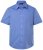 Men+ 756 Koszula biznesowa z krótkim rękawem z klasycznym kołnierzykiem Jasnoniebieska - Koszule - Koszule 2XL-10XL