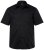 Men+ 758 Koszula biznesowa z krótkim rękawem z otwartym kołnierzykiem Czarna - Koszule - Koszule 2XL-10XL