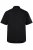 Men+ 758 Koszula biznesowa z krótkim rękawem z otwartym kołnierzykiem Czarna - Koszule - Koszule 2XL-10XL