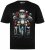 Men+ 148 Koszulka bellyfit Mikołaj na motocyklu Czarna - Koszulki - T-shirty meskie Duże Rozmiary - 2XL-14XL