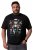 Men+ 148 Koszulka bellyfit Mikołaj na motocyklu Czarna - Koszulki - T-shirty meskie Duże Rozmiary - 2XL-14XL