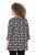 Ulla Popken Snowflake Print 3/4 Sleeve A-Line Tee Black - Koszulki z nadrukiem dla kobiet - 