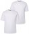 Men+ 285 Koszulka okrągły dekolt Biały 2-pak - Koszulki - T-shirty meskie Duże Rozmiary - 2XL-14XL
