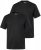 Men+ 299 Koszulka dekolt V Czarna 2-pak - Koszulki - T-shirty meskie Duże Rozmiary - 2XL-14XL