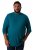 Men+ 307 Koszulka z długim rękawem Szaroniebieska - Koszulki - T-shirty meskie Duże Rozmiary - 2XL-14XL