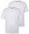 Men+ 311 Koszulka bellyfit Biały 2-pak - Koszulki - T-shirty meskie Duże Rozmiary - 2XL-14XL