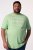 Men+ 424 Koszulka Trout Trophy Miętowa - Koszulki - T-shirty meskie Duże Rozmiary - 2XL-14XL