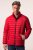 Boston Park 638 Pikowana kurtka bellyfit ze stójką Czerwona - Kurtki Męskie Duże Rozmiary - Kurtki Duże rozmiary 2XL-8XL