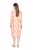 Ulla Popken 836739 Sukienka z domieszką lnu w kwiaty Biały - Sukienki letnie - Letnie sukienki plus size