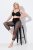 Ulla Popken 836800 Legginsy rajstopowe Czarna - Rajstopy & skarpetki - 