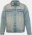 STHUGE 837222 Kurtka jeansowa z kieszeniami na piersi Jasnoniebieski - Kurtki Męskie Duże Rozmiary - Kurtki Duże rozmiary 2XL-8XL