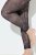 Ulla Popken 837935 Wzorzyste legginsy rajstopowe Czarna - Rajstopy & skarpetki - 