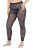 Ulla Popken 837935 Wzorzyste legginsy rajstopowe Czarna - Rajstopy & skarpetki - 