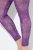 Ulla Popken 837935 Wzorzyste legginsy rajstopowe Fioletowa - Rajstopy & skarpetki - 